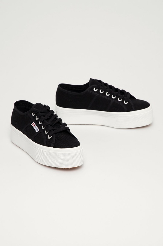 Superga Tenisówki S9111LW.F83 czarny SS21