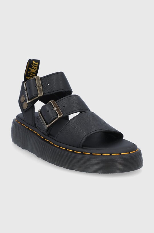 Dr. Martens sandale de piele Gryphon Quad DM25720001 negru SS21