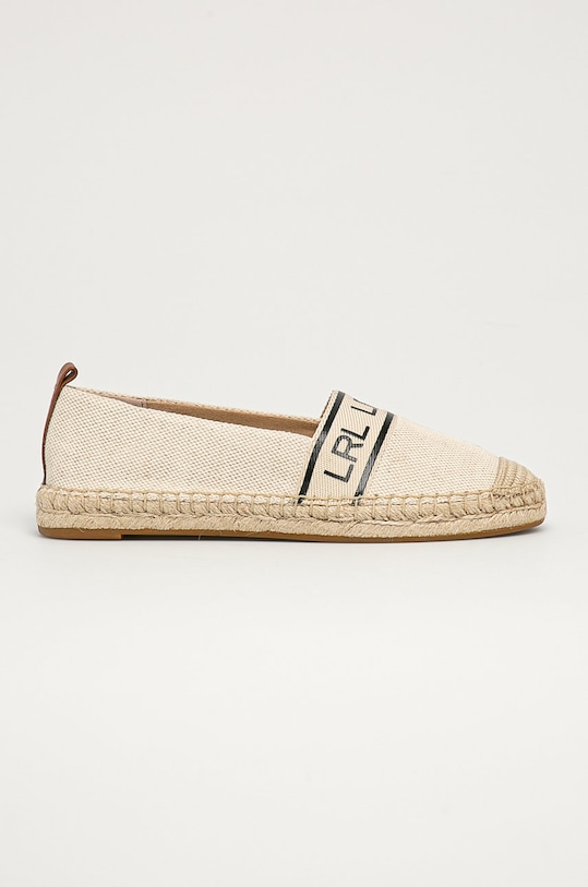 Lauren Ralph Lauren - Espadryle 802824653001 płaski beżowy 802824653001