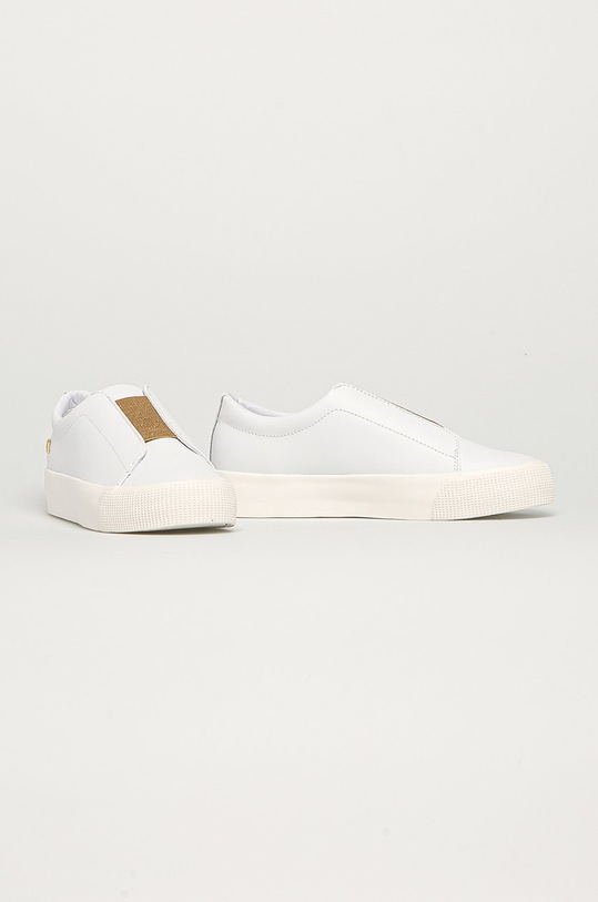 Lauren Ralph Lauren - Kožená obuv 802824731001 biela SS21