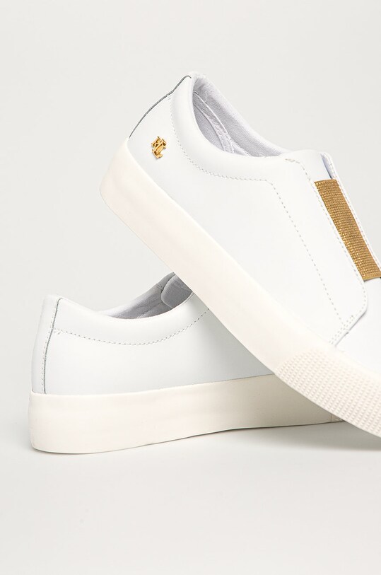 Obuv Lauren Ralph Lauren - Kožená obuv 802824731001 biela