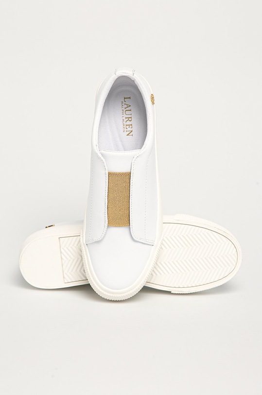 Lauren Ralph Lauren - Kožená obuv biela 802824731001
