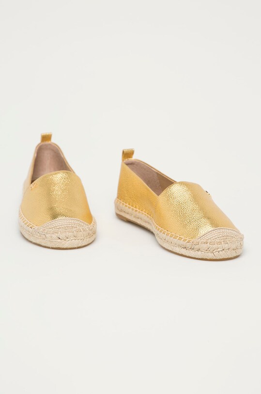 Lauren Ralph Lauren - Espadryle skórzane 802824737001 802824737001 złoty SS21