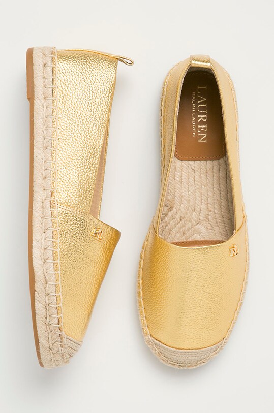 Lauren Ralph Lauren - Espadryle skórzane 802824737001 802824737001 złoty