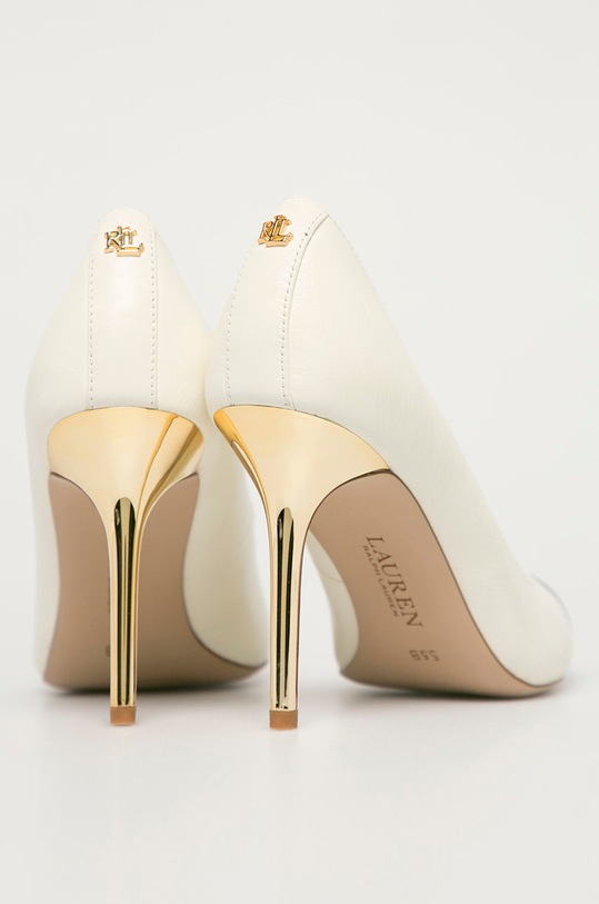 Obuv Lauren Ralph Lauren - Kožené lodičky 802835274001 biela