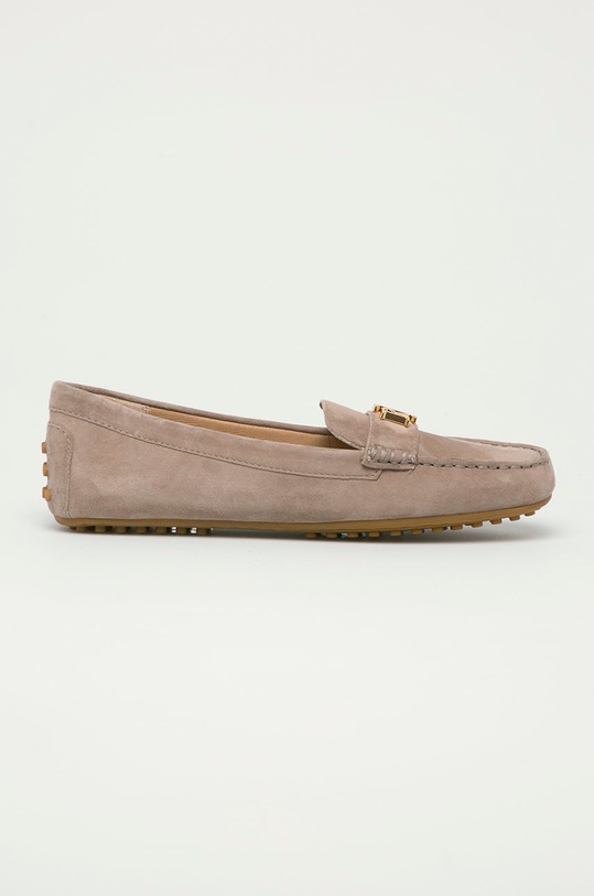 Lauren Ralph Lauren - Mokasyny zamszowe 802821629005 płaski beżowy 802821629005