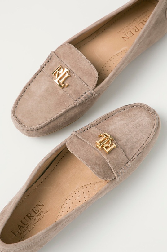 Lauren Ralph Lauren - Mokasyny zamszowe 802821629005 beżowy 802821629005