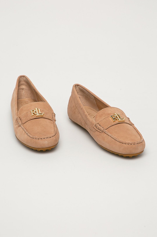 Lauren Ralph Lauren - Mokasyny zamszowe 802821629008 802821629008 beżowy SS21