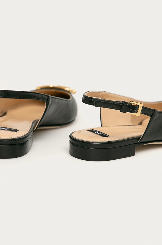 Obuv Elisabetta Franchi - Kožené balerínky SA93B11E2.110 čierna