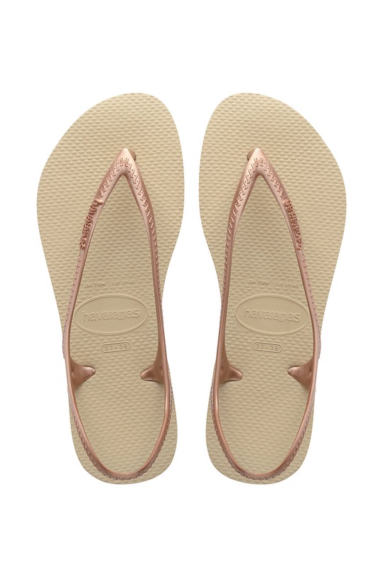 Sandály Havaianas plochý béžová 4145746.0154P