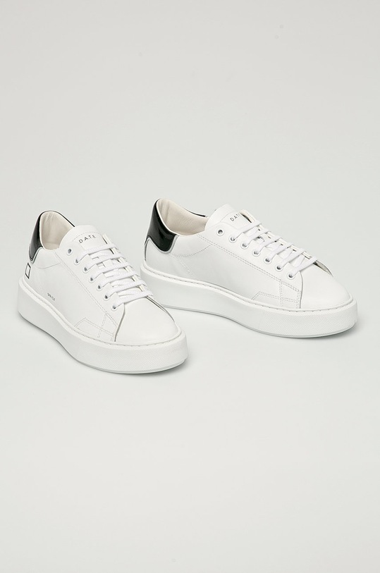 D.A.T.E. - Kožená obuv Sfera W341.SF.CA.WB biela SS21