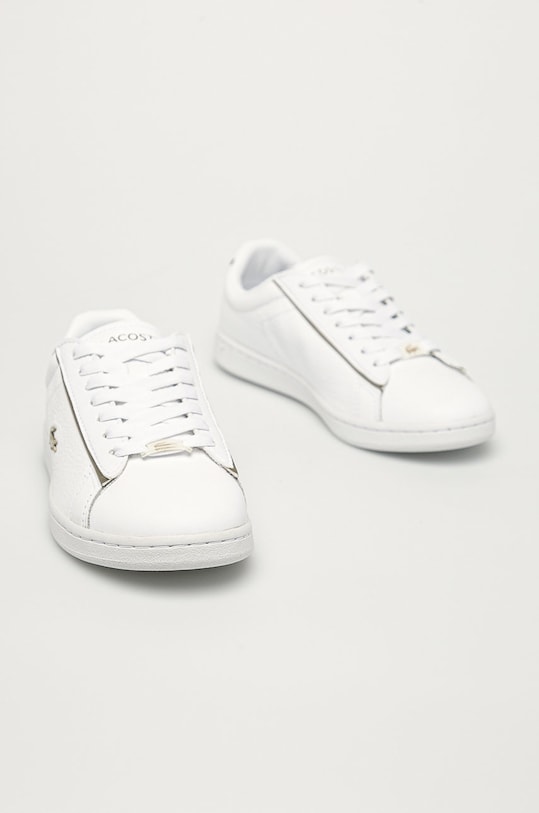 Lacoste - Παπούτσια Carnaby Evo 741SFA0032.21G λευκό SS21