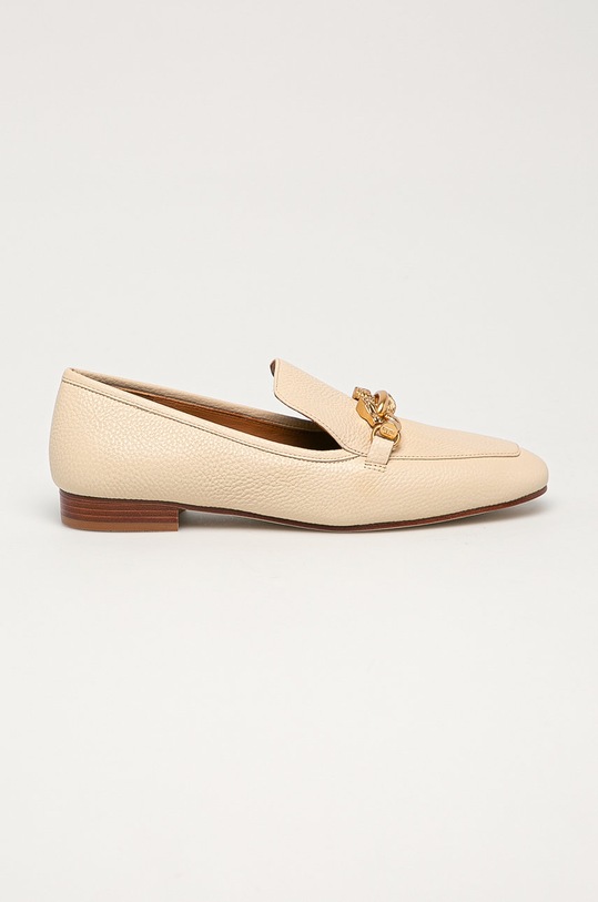 Tory Burch - Mokasyny skórzane Jessa płaski beżowy 60801.122