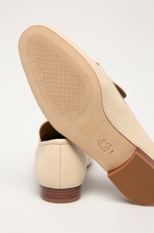 Obuwie Tory Burch - Mokasyny skórzane Jessa 60801.122 beżowy