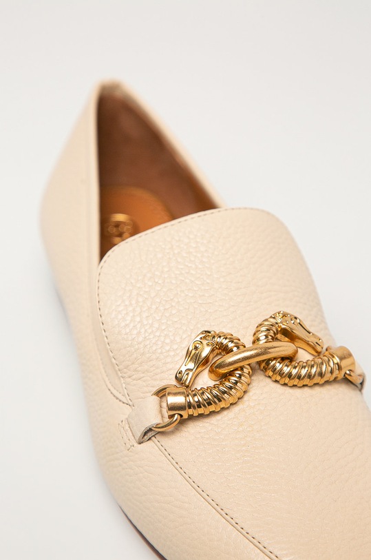 Tory Burch - Mokasyny skórzane Jessa beżowy 60801.122