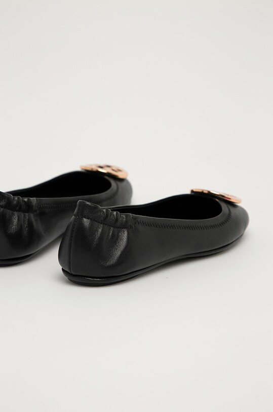 Παπούτσια Tory Burch - Δερμάτινες μπαλαρίνες 50393.013 μαύρο