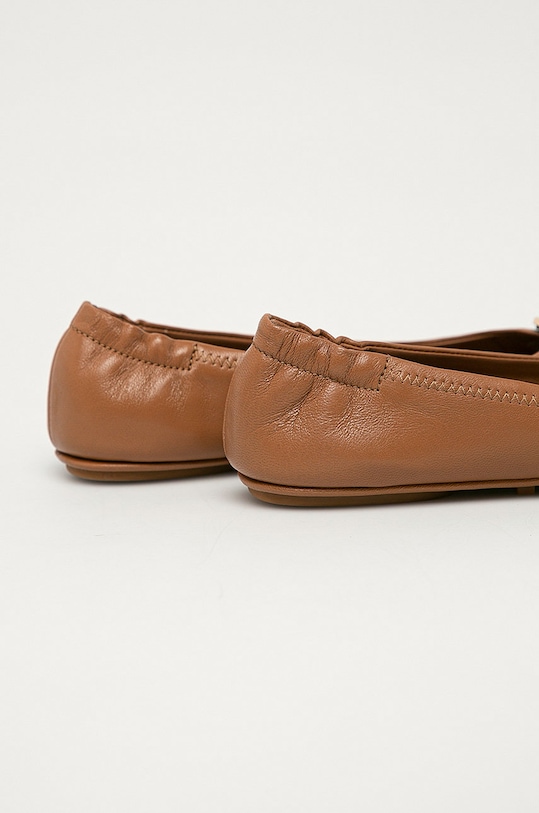 Boty Tory Burch - Kožené baleríny 50393.232 béžová