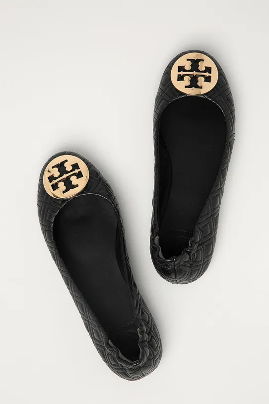 Tory Burch - Baleriny skórzane czarny 50736.002