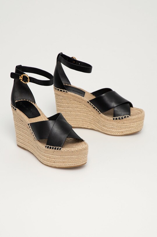 Tory Burch Sandały skórzane Selby 63522.004 czarny SS21