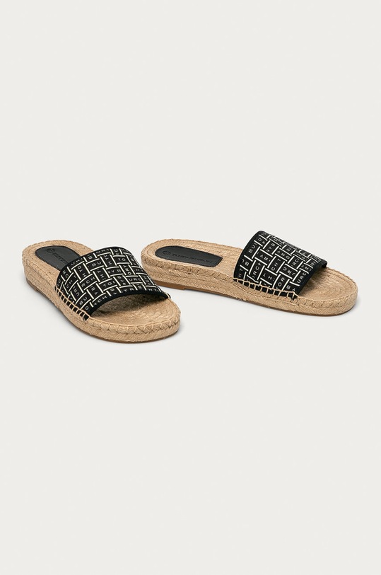 Tory Burch Klapki Ribbon 80919.409 granatowy SS21
