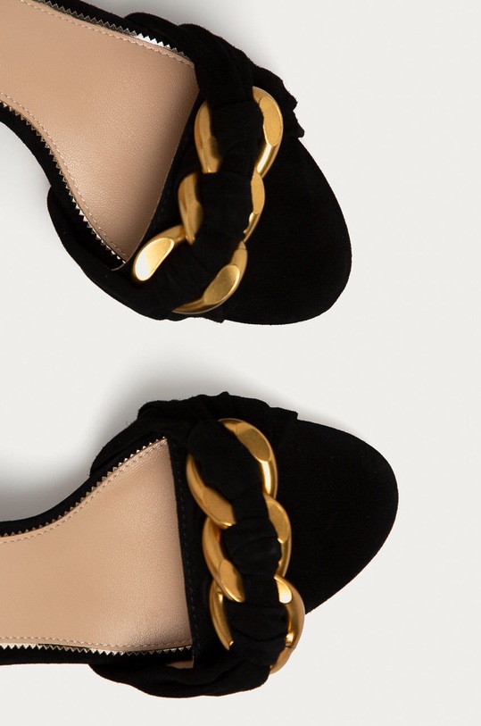 Semišové sandále Marciano by Guess čierna 1GG9C2.9570Z