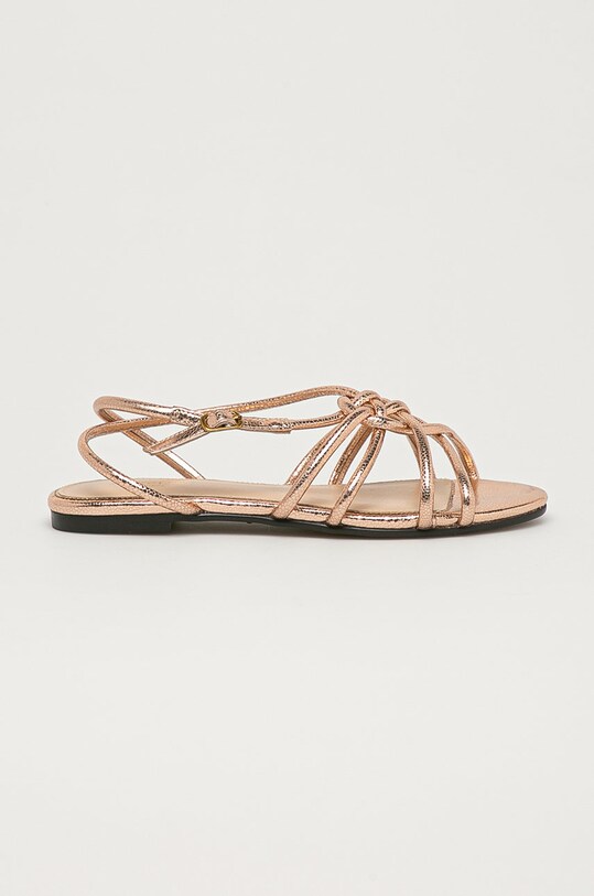 Marciano Guess Sandały skórzane płaski złoty 1GG9G2.9566Z