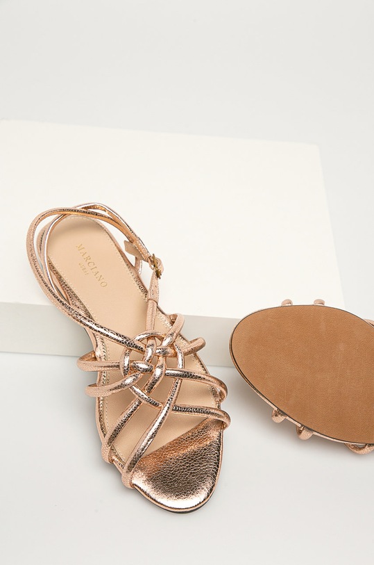 Boty Kožené sandály Marciano by Guess 1GG9G2.9566Z zlatá
