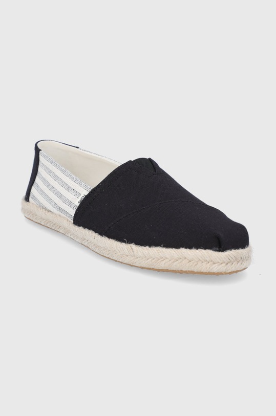 Toms Espadryle University Stripes 10016264 czarny SS21
