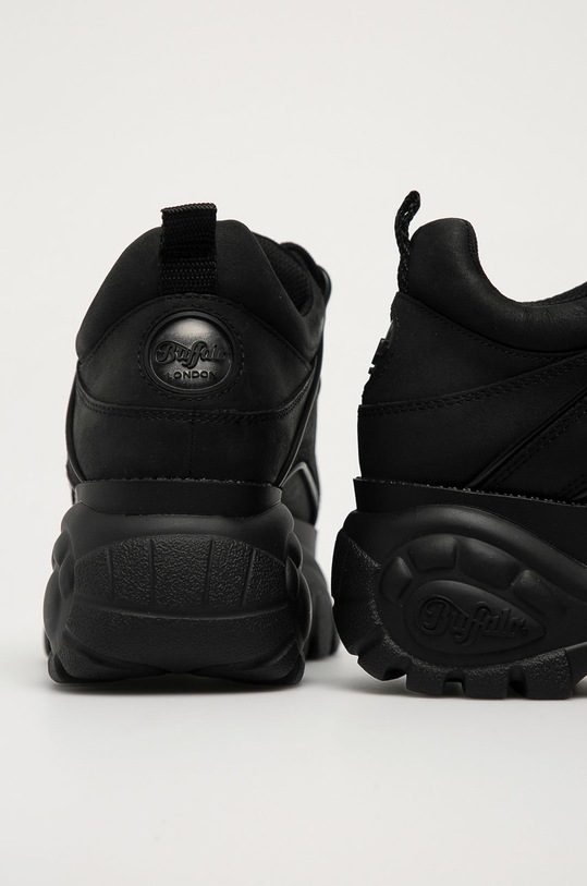 Încălțăminte Buffalo Ghete de piele 1533094 negru