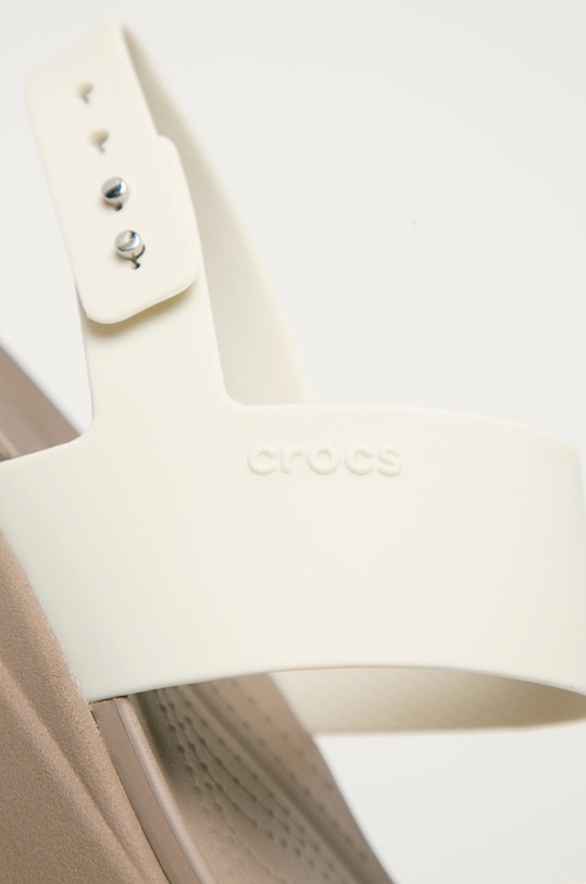 Crocs sandały Brooklyn Low Wedge biały KLYN.LOW.WEDGE.W.206453