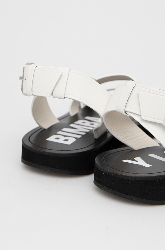 Obuwie Bimba Y Lola Sandały skórzane 211BZ0766.T1050 biały
