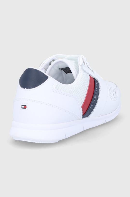 Boty Boty Tommy Hilfiger LIGHTWEIGHT LEATHER SNEAKER FW0FW04261020 bílá