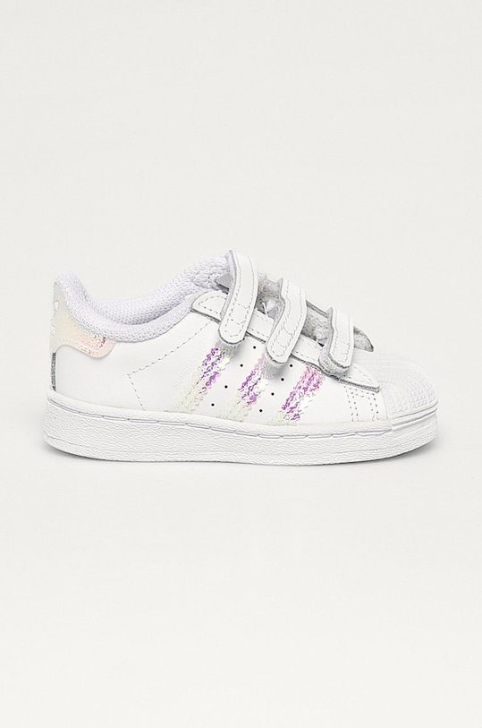 adidas Originals - Dětské kožené boty Superstar Cf FV3657 přírodní kůže bílá FV3657