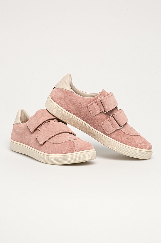 Mrugała - Dětské semišové polobotky HANA.3320.1.31.35.G fialová SS21