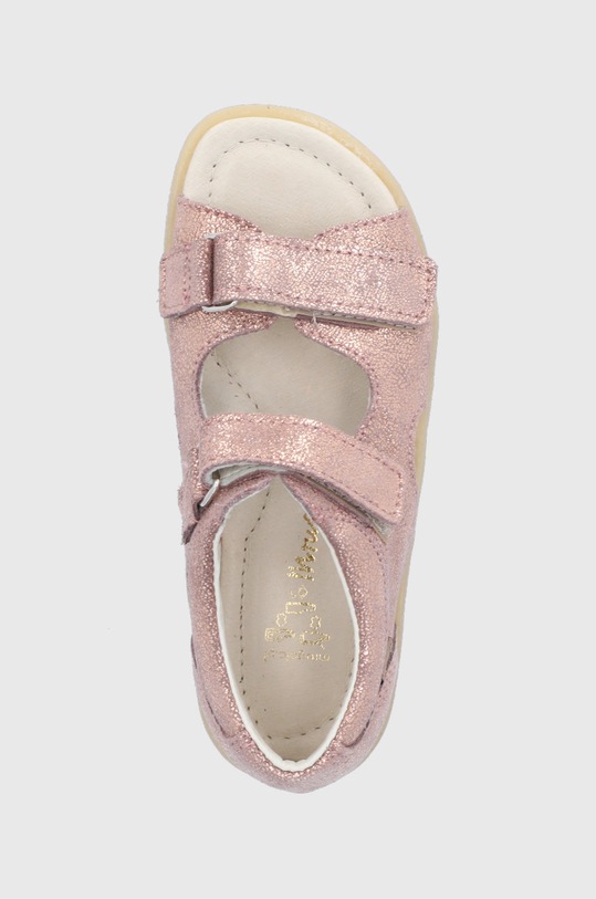 Detské kožené sandále Mrugała ružová FLO.1305.1.31.35.G