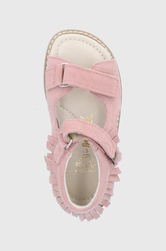 Dětské semišové sandály Mrugała růžová INDIAN.S.1245.1.26.30.G