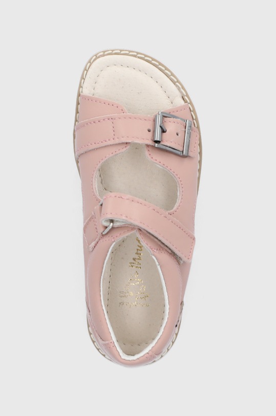Dětské kožené sandály Mrugała růžová ROMA.1304.1.31.35.G