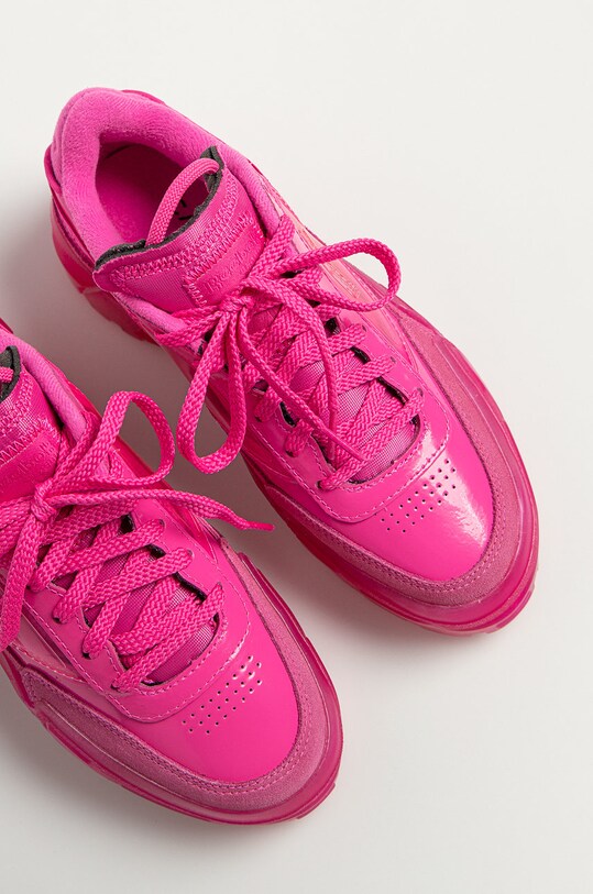 Reebok Classic - Buty skórzane dziecięce Club C x Cardi B H02527 H02527 różowy