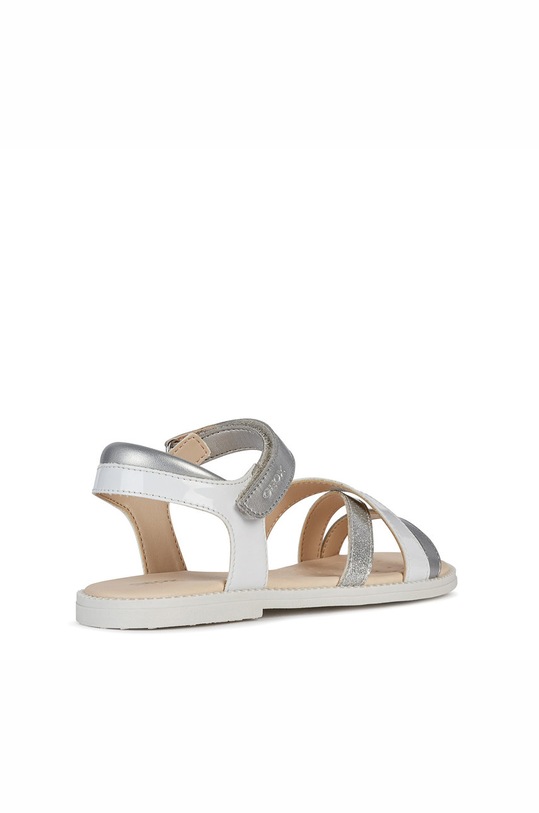 Geox - Dětské kožené sandály J5235D.002BJ.S.KA.28.35 bílá