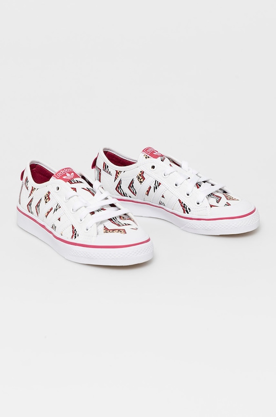 Detské tenisky adidas Originals NIZZA J FY8433 FY8433 biela SS21