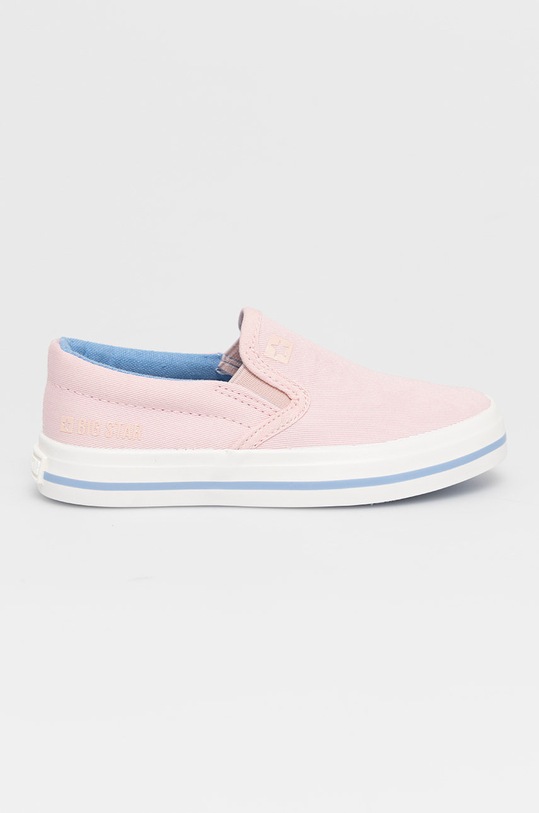 Big Star Tenisówki dziecięce slip on różowy HH374009