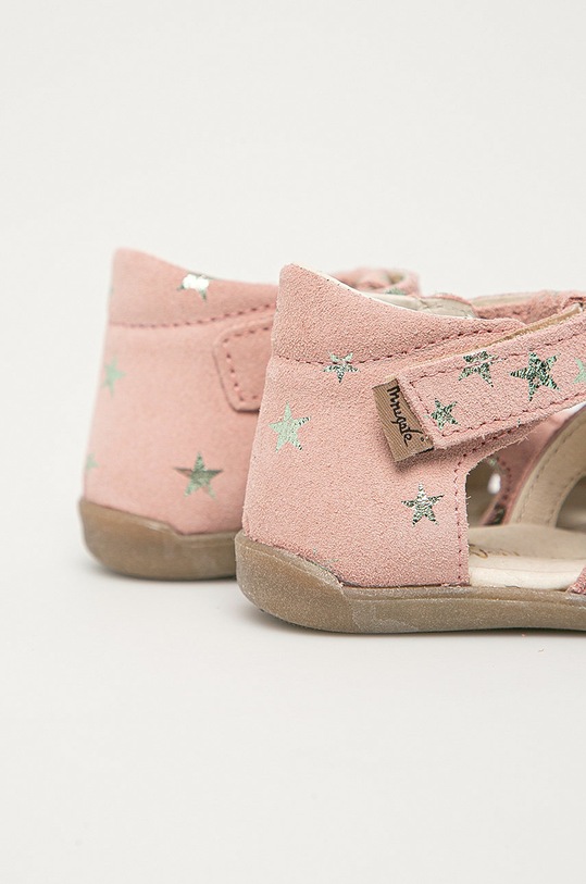 DÍVKA Dětské semišové sandály Mrugała MIMI.1111.A04.18.25.G růžová