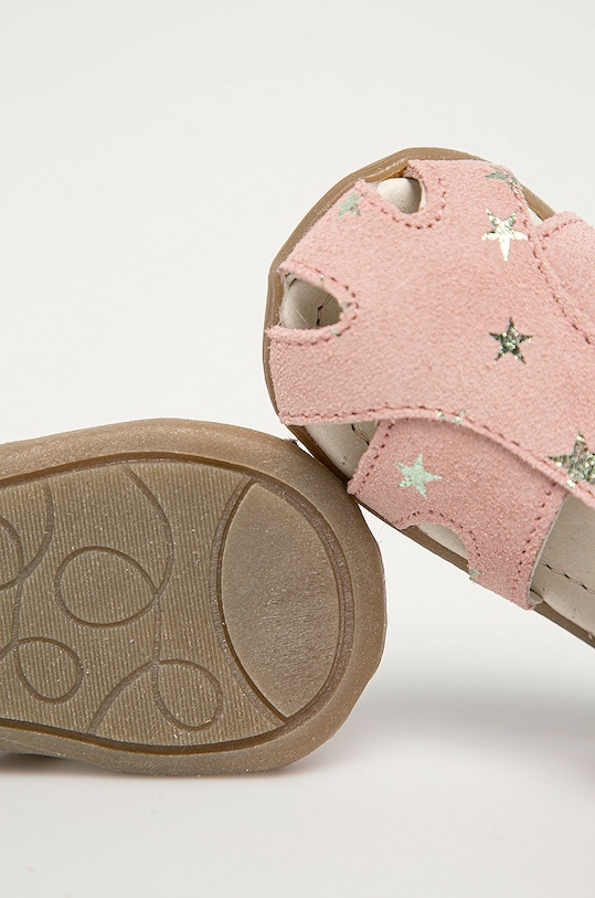 Dětské semišové sandály Mrugała růžová MIMI.1111.A04.18.25.G