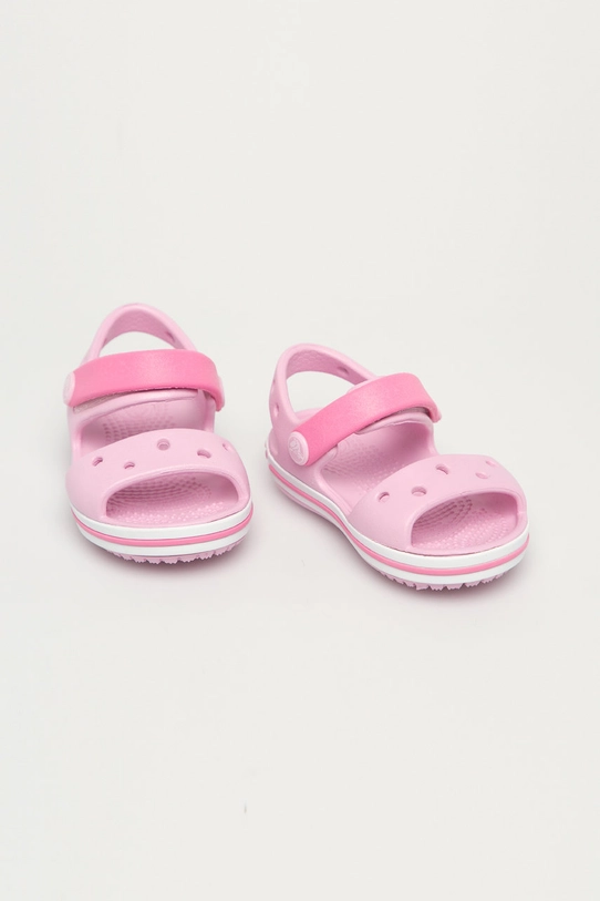 Crocs - Детские сандалии CROCBAND.SAND.K.12856.G розовый SS21