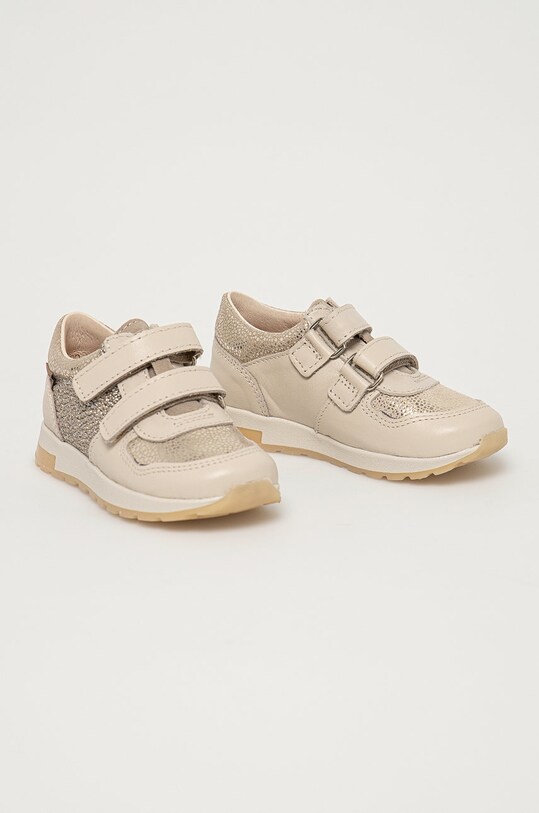 Mrugała - Buty skórzane dziecięce COCO.3111.1.20.25.K beżowy SS21