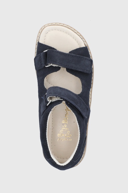 Detské kožené sandále Mrugała tmavomodrá HUGO.1306.1.31.35.K