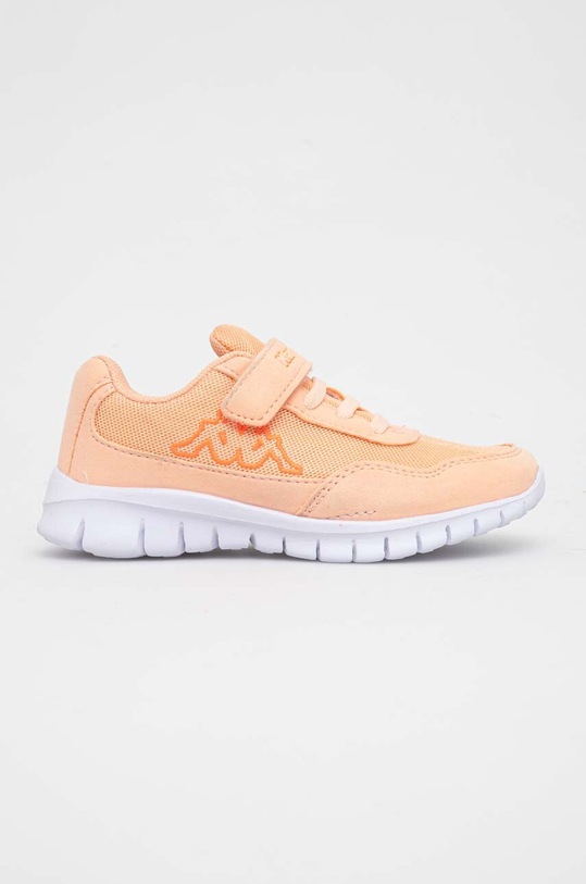 Detské tenisky Kappa imitácia semišu oranžová 260604K