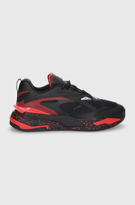 Topánky Puma 375640 imitácia kože čierna 375640