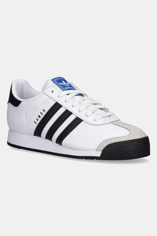 adidas Originals sneakers din piele Samoa piele întoarsă alb 675033