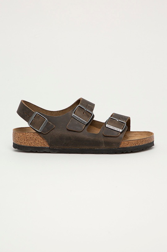 Birkenstock - Kožené sandále Milano zelená 1019336